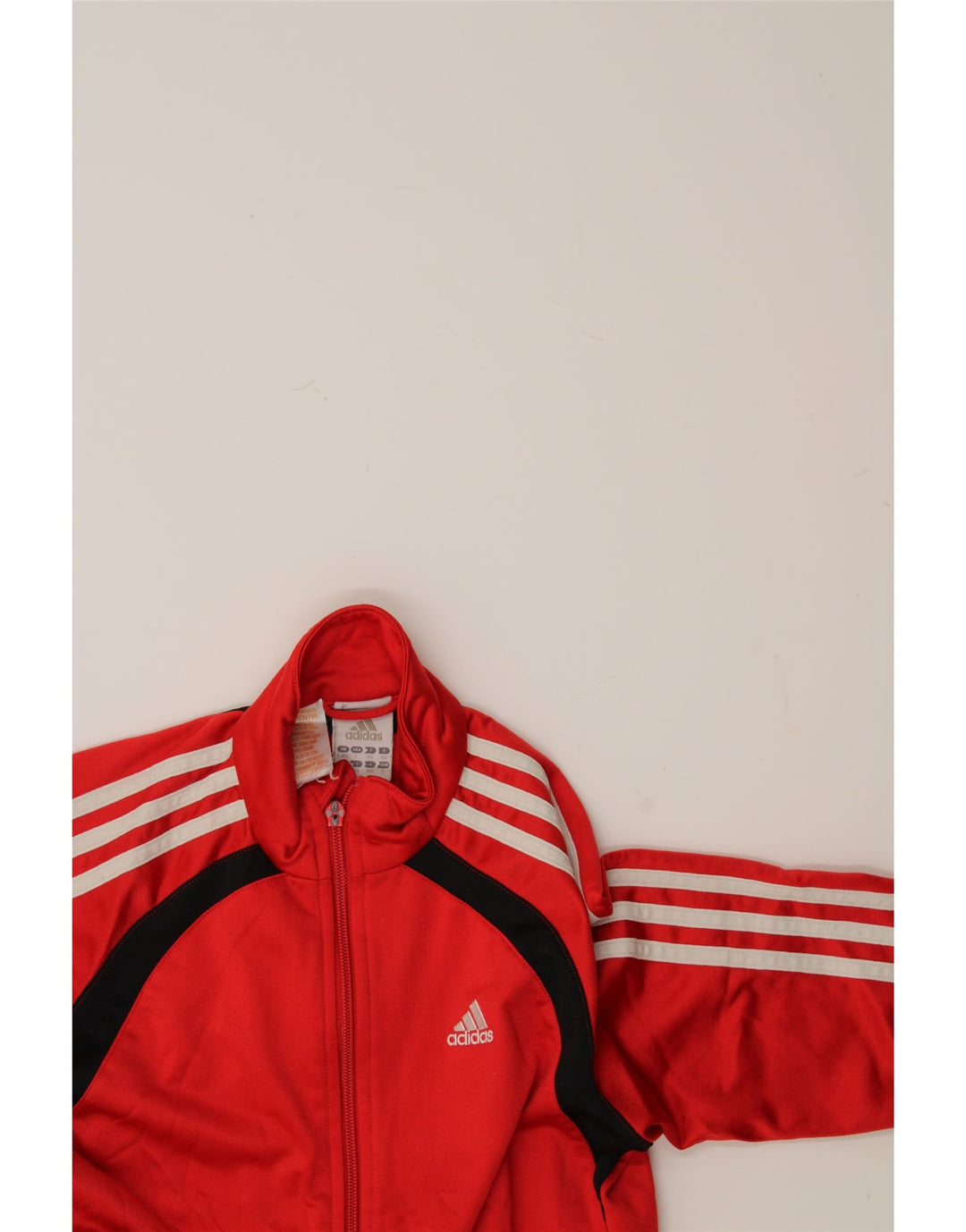 ADIDAS Boys Tracksuit Top Jacket 9-10 Years Red Polyester Vintage Adidas and Second-Hand Adidas from Messina Hembry 