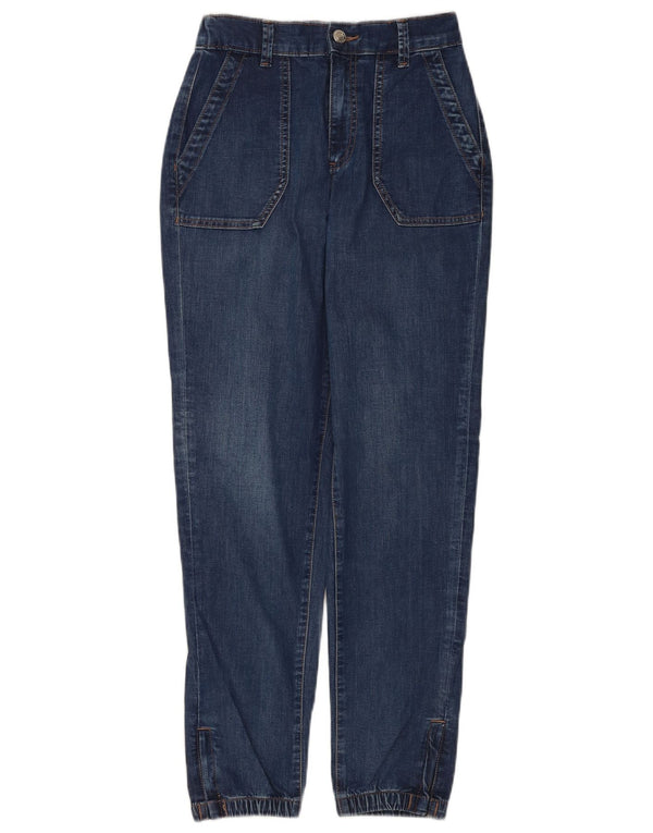 Jeans affusolati da jogging da donna Marks & Spencer UK 8 piccoli W26 L30 cotone blu