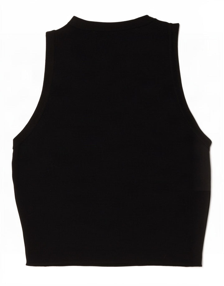 Canotta corta da donna Zara UK 12 media nera