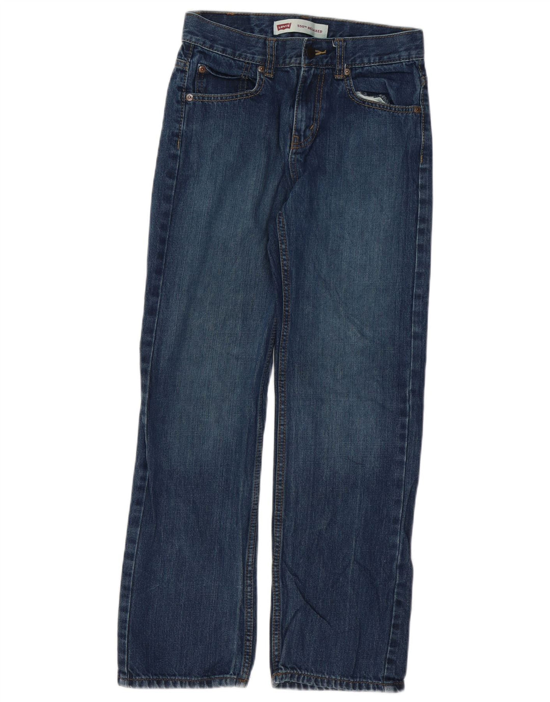 LEVI'S Jeans dritti 550 vestibilità rilassata per ragazzi 13-14 anni W25 L27 Blu