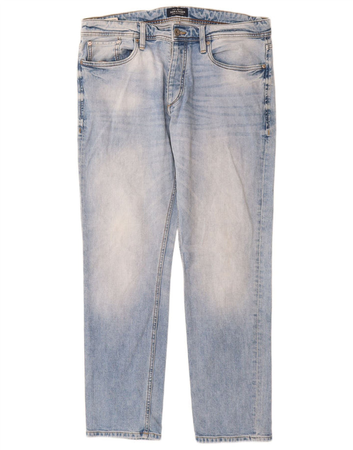 JACK & JONES Jeans dritti da uomo W36 L32 in cotone blu