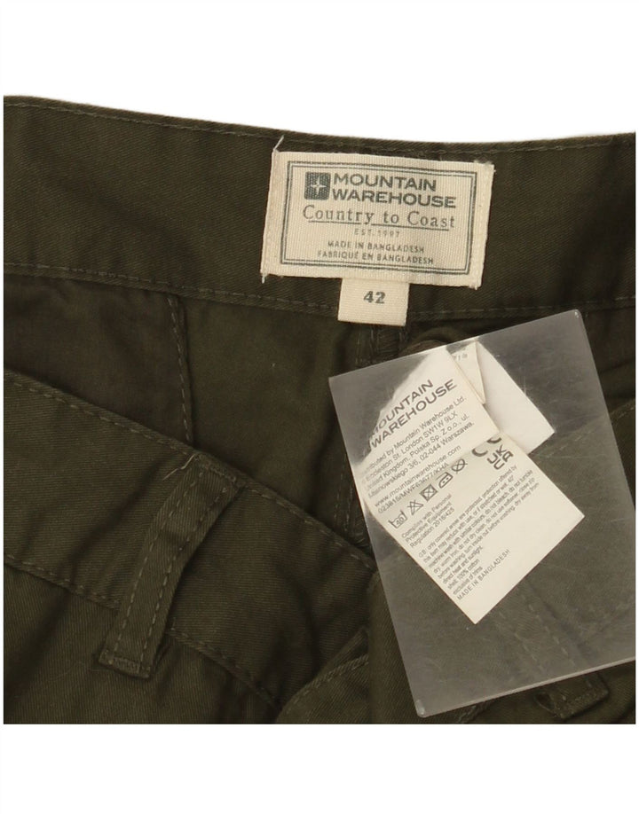 Pantaloncini cargo da uomo Mountain Warehouse W42 2XL cotone verde