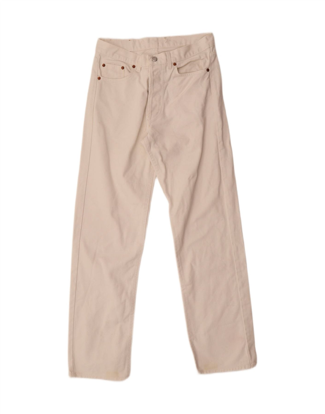 RIFLE Womens Straight Jeans W30 L29 White Cotton Vintage Rifle and Second-Hand Rifle from Messina Hembry 