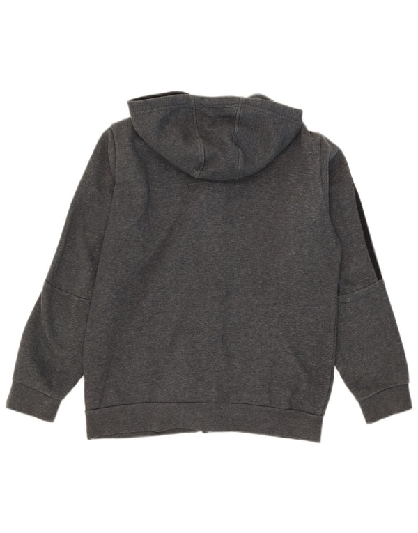 Felpa con cappuccio e zip Adidas da bambino 13-14 anni in cotone grigio
