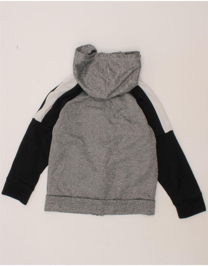 PUMA Boys Zip Hoodie Sweater 3-4 Years Grey Colourblock Polyester Vintage Puma and Second-Hand Puma from Messina Hembry 