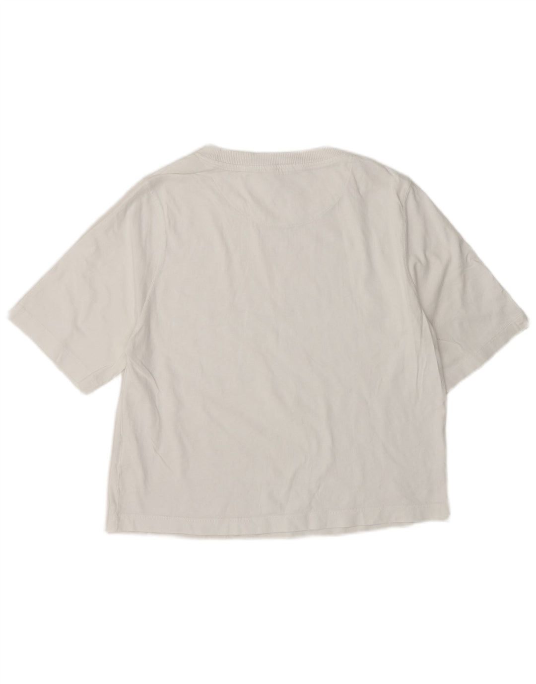 T-shirt da donna Benetton Top UK 14 cotone bianco medio