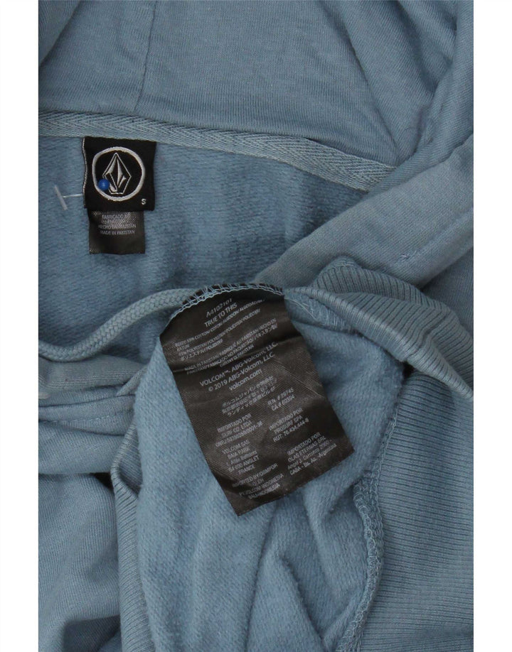 Felpa con cappuccio da uomo Volcom piccola in cotone blu