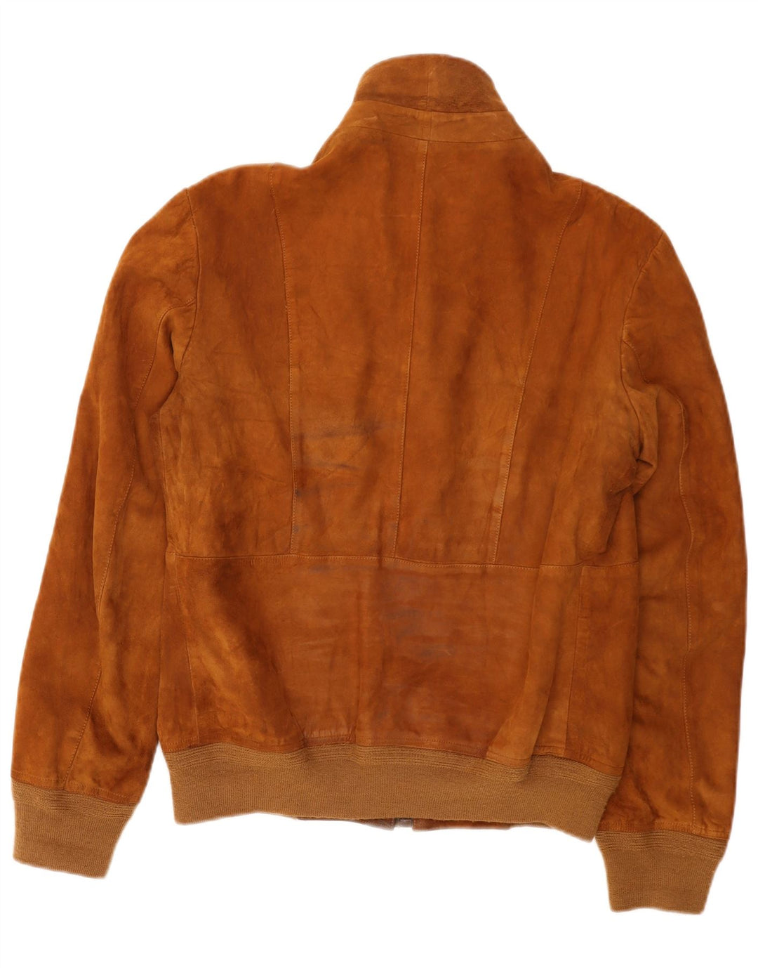Giubbotto bomber vintage in pelle scamosciata da uomo IT 52 XL Marrone
