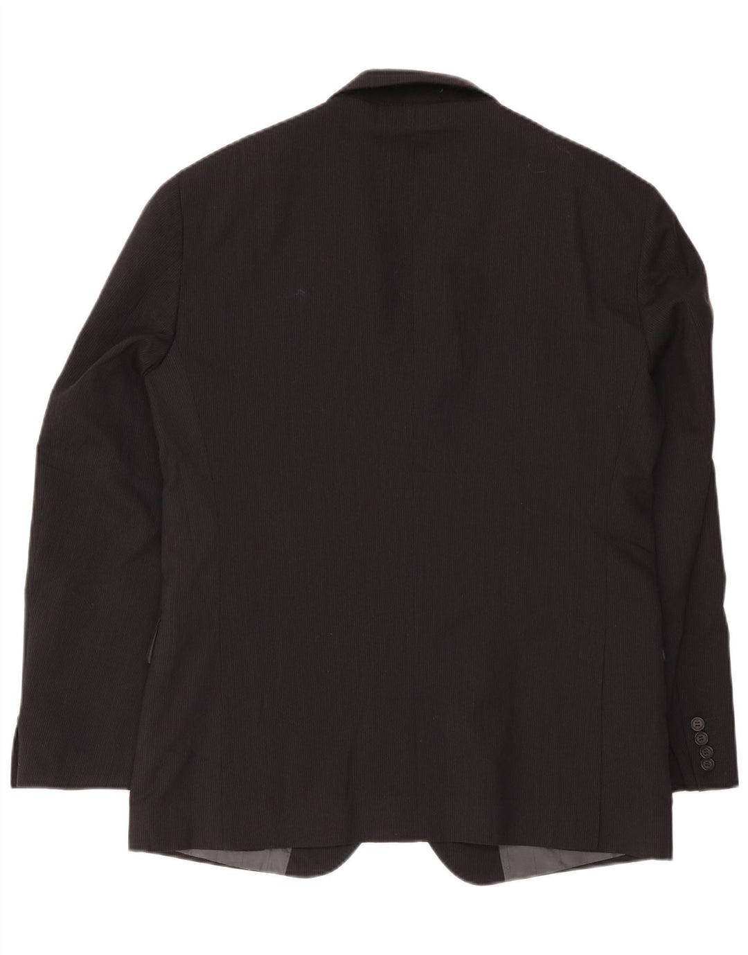 Giacca blazer da uomo a 2 bottoni Calvin Klein IT 52 XL lana gessata nera