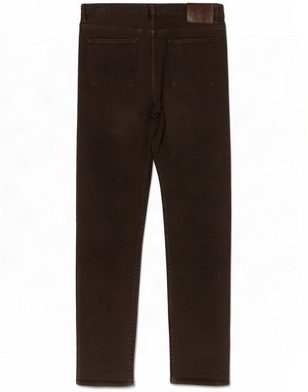 Pantaloni casual dritti da uomo Burberry W36 L33 in cotone marrone
