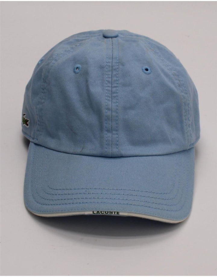 Berretto da baseball da uomo Lacoste taglia unica in cotone blu