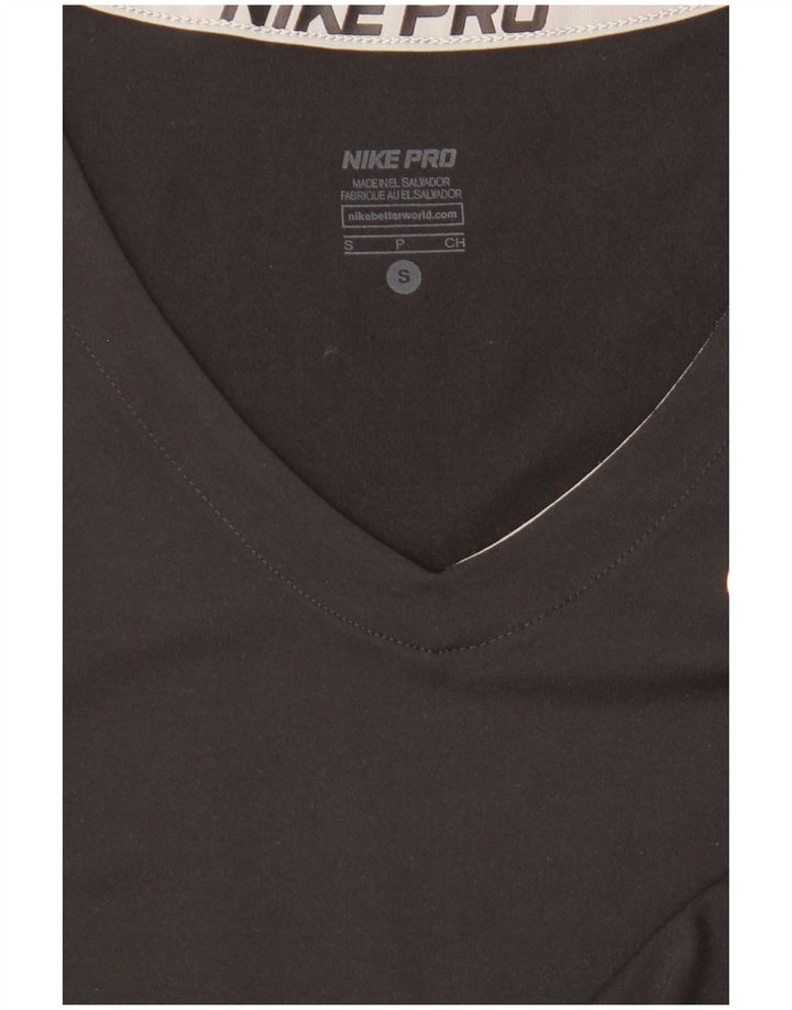 T-shirt Nike Dri Fit da donna Top UK 8 Small Nera