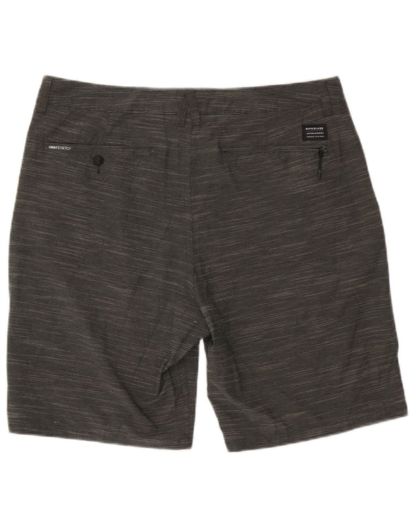 Pantaloncini chino Amphibian da uomo Quiksilver W36 Large in poliestere chiazzato grigio