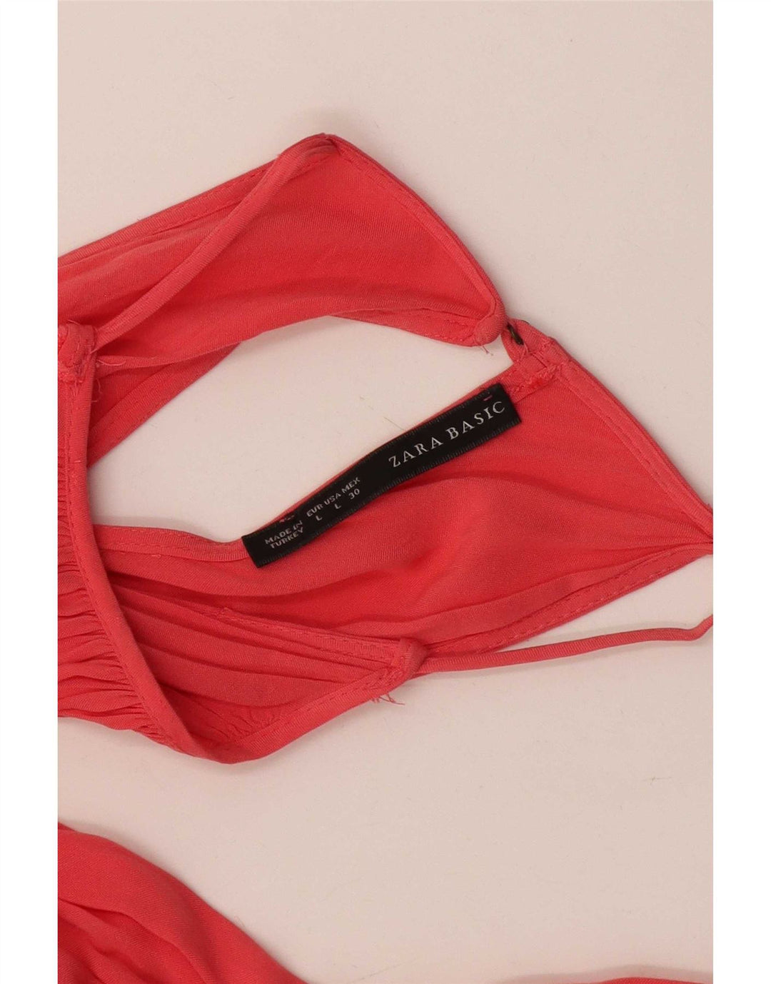 Abito Halter da donna Zara UK 14 grande rosa