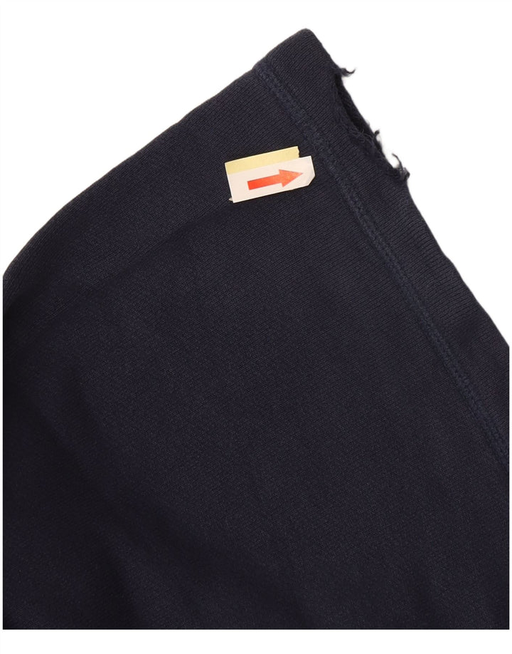 Pantaloni da tuta svasati da donna NIKE UK 10 piccoli in cotone blu navy