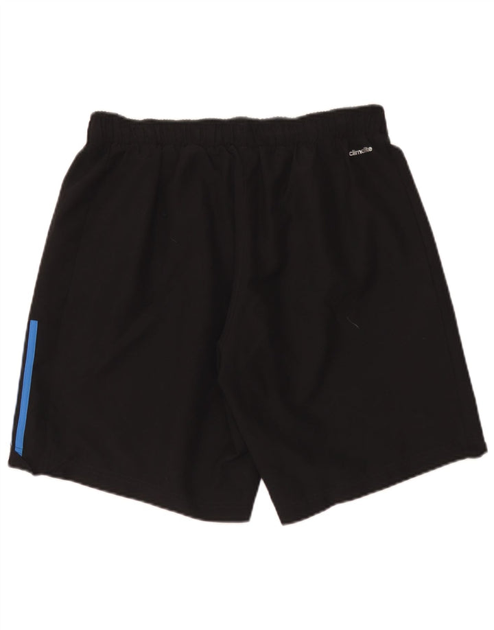 Pantaloncini sportivi Adidas Climalite da uomo grandi in poliestere nero