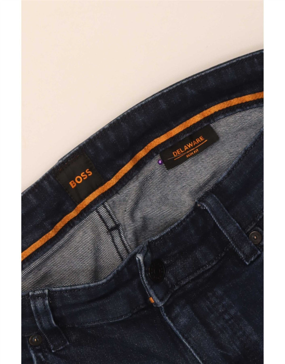 Jeans slim da uomo Delaware Hugo Boss W34 L31 Blu navy