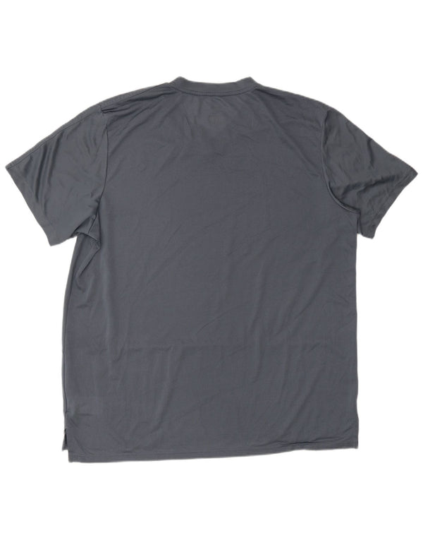 T-shirt Adidas Climacool da uomo Top XL in poliestere grigio