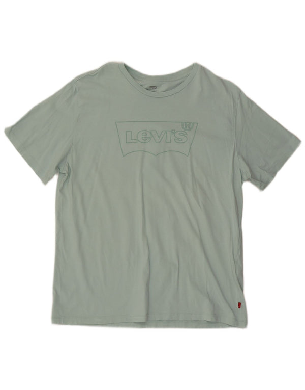 T-shirt grafica da donna Levi's Top UK 18 XL cotone verde