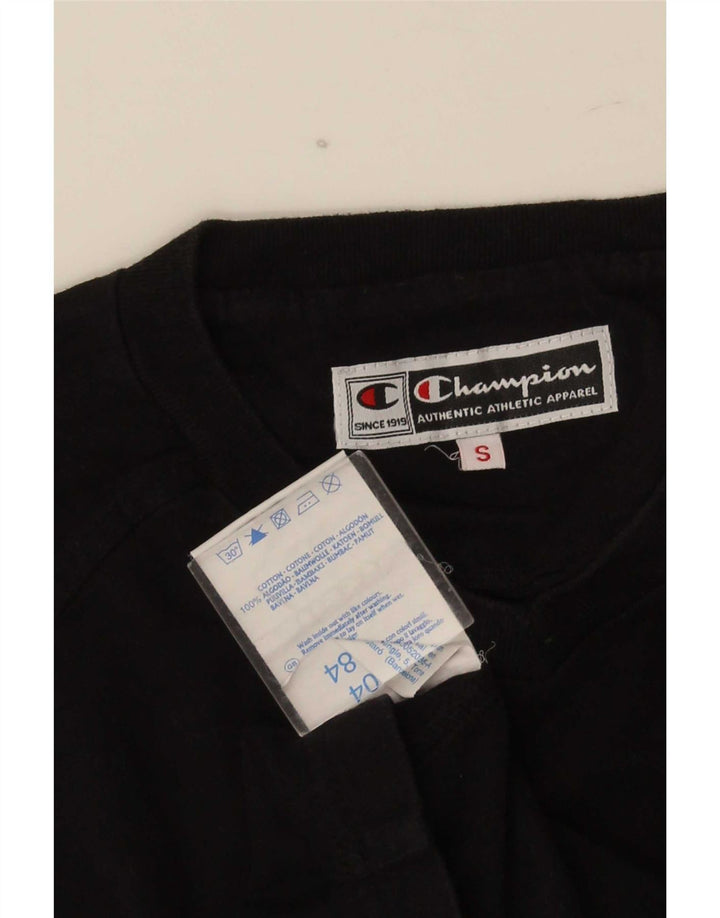 T-shirt da uomo Champion Top piccola in cotone nero