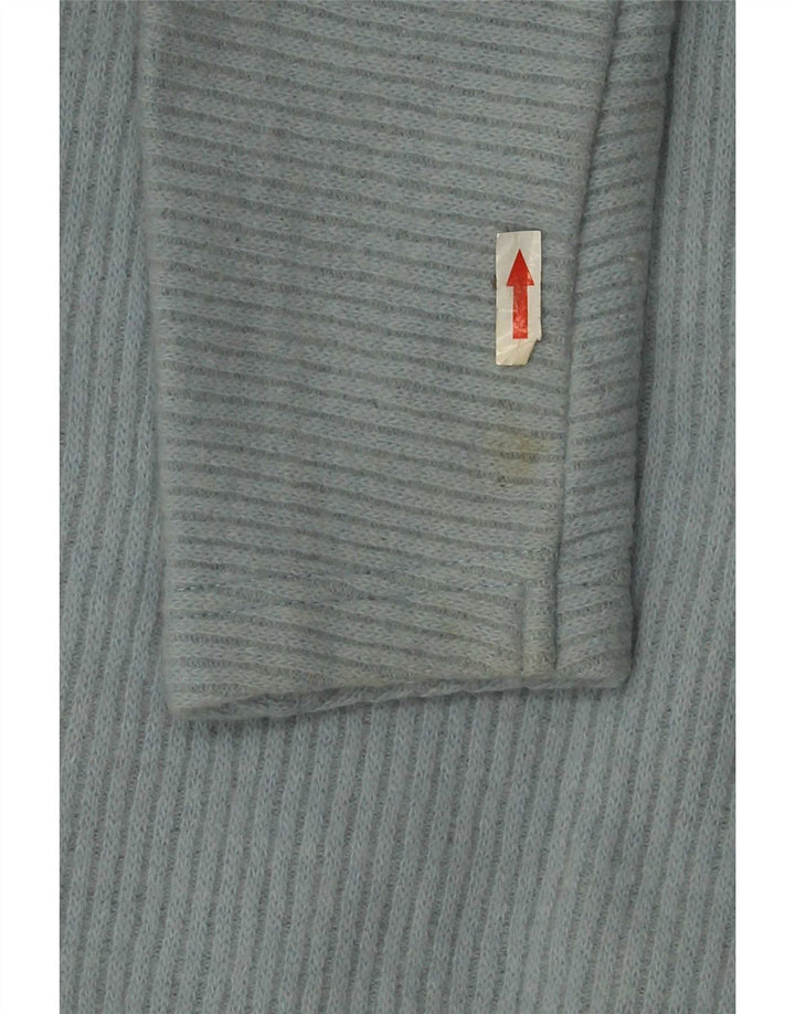 Maglione cardigan asimmetrico grafico da donna Roccobarocco IT 46 Large Blu