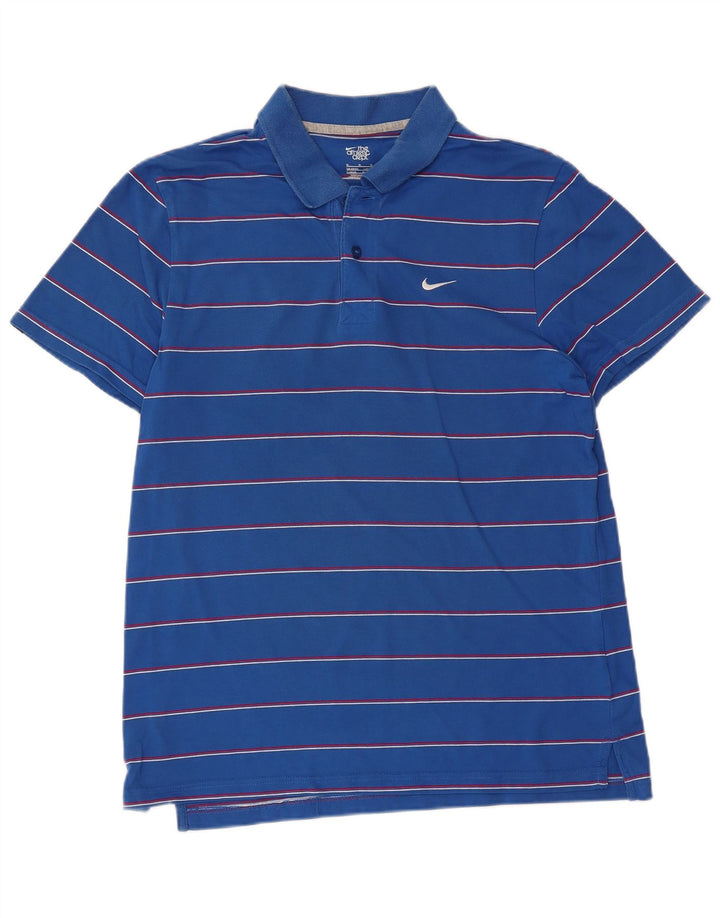 Polo Nike da uomo UK 38/40 a righe blu medio