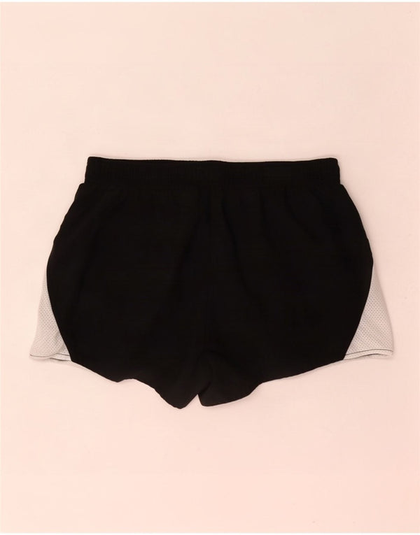 Pantaloncini sportivi Nike Dri Fit da donna UK 10 Small Black Colourblock