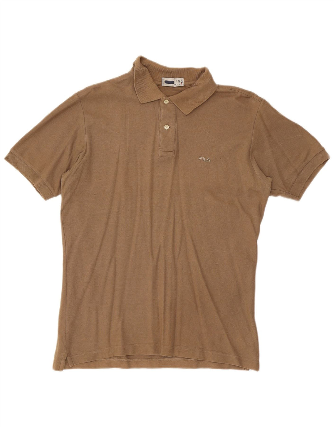 Polo da uomo Fila piccola in cotone beige