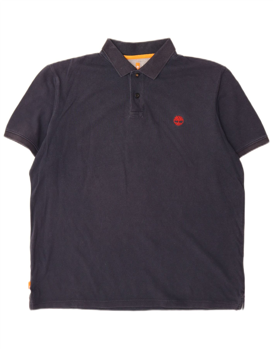 Polo da uomo Timberland grande in cotone blu navy