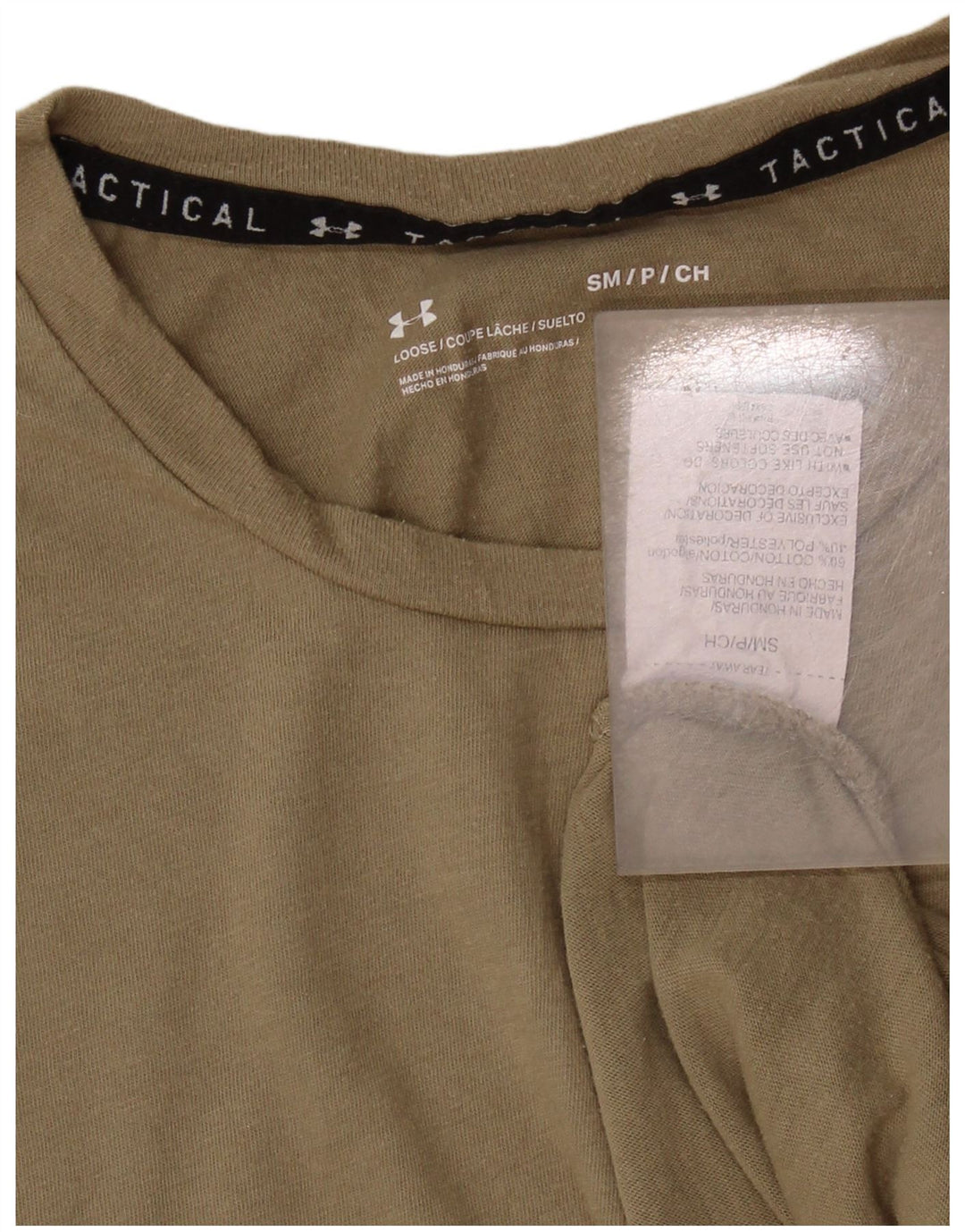 Maglietta da uomo UNDER ARMOUR Top piccola in cotone kaki