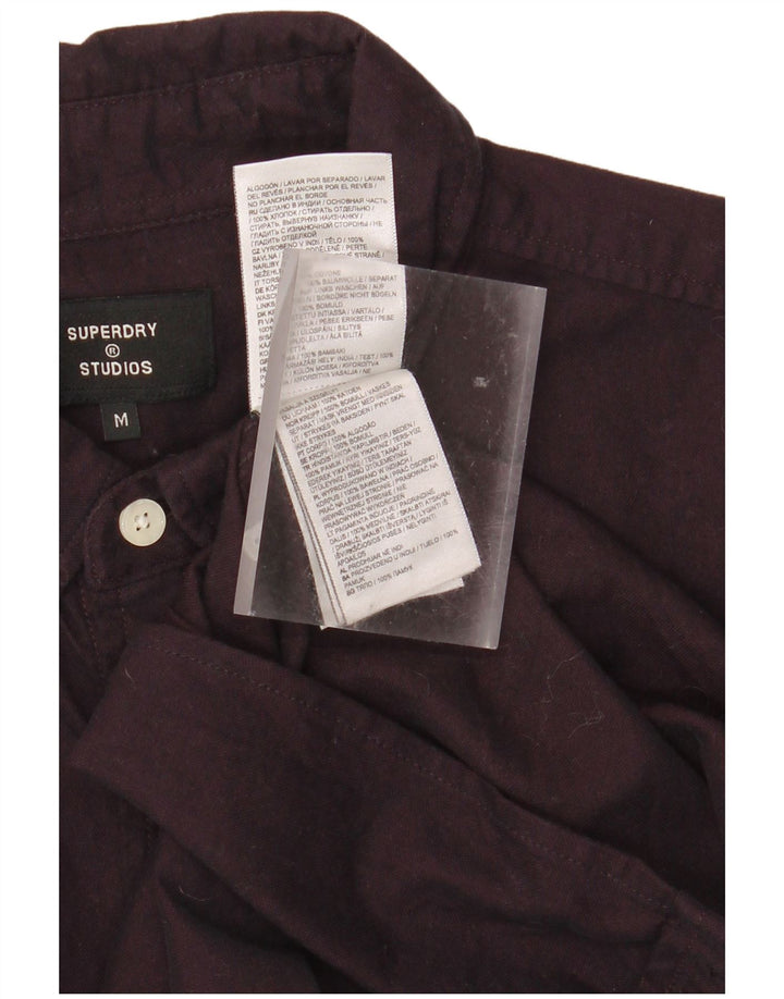 Camicia da uomo SUPERDRY in cotone viola medio