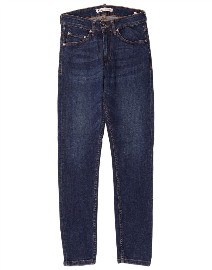 Jeans skinny da uomo Zara EU 38 Small W30 L30 Cotone blu