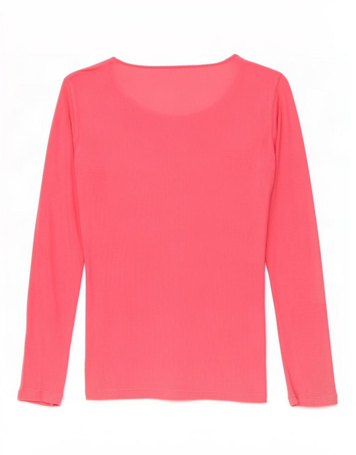 Gap Top oversize da donna a maniche lunghe UK 10 piccolo cotone rosa