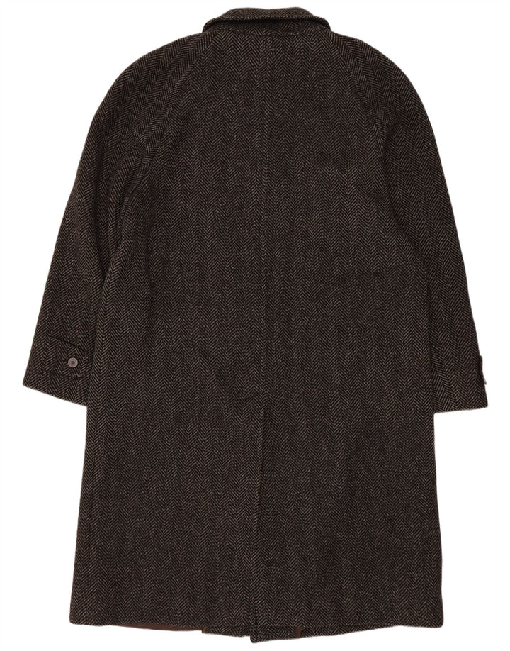 Cappotto da uomo Lord IT 52 XL Marrone a spina di pesce in lana vergine