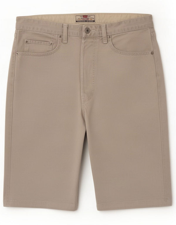 Levi's Pantaloncini di jeans regolari da uomo grandi W33 Cotone beige