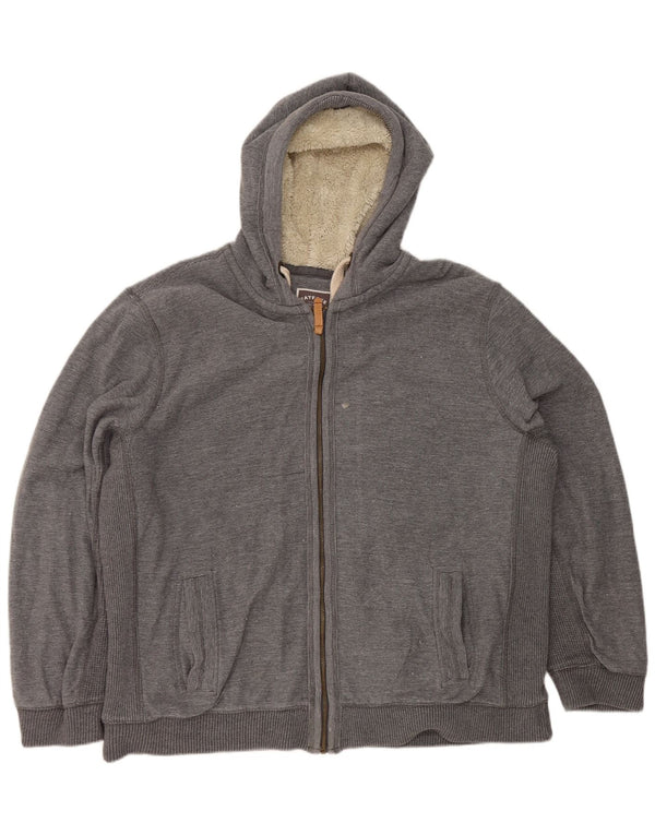 Fat Face Mens Zip Hoodie Sweater XL Grey Cotton