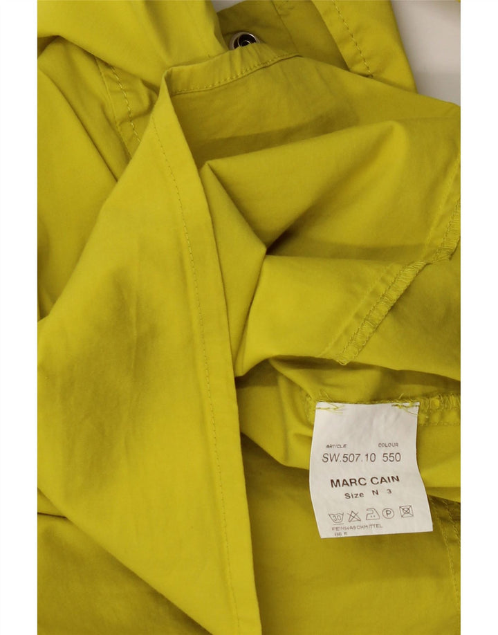 MARCCAIN Womens Pullover Shirt Size 3 Medium Yellow Cotton Vintage Marccain and Second-Hand Marccain from Messina Hembry 