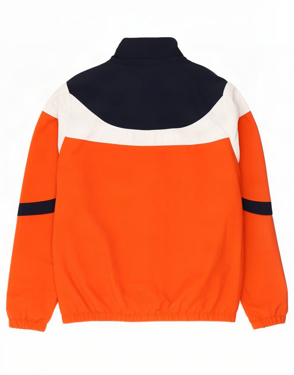 Giacca da ginnastica da uomo Ellesse, color block arancione medio