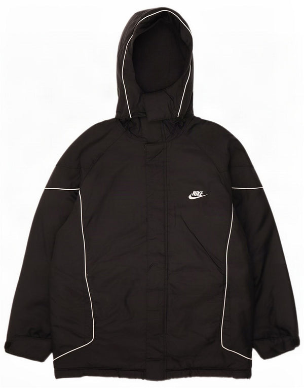 Nike Giacca a vento grafica con cappuccio da ragazzo 12-13 anni Large Nero Poliestere