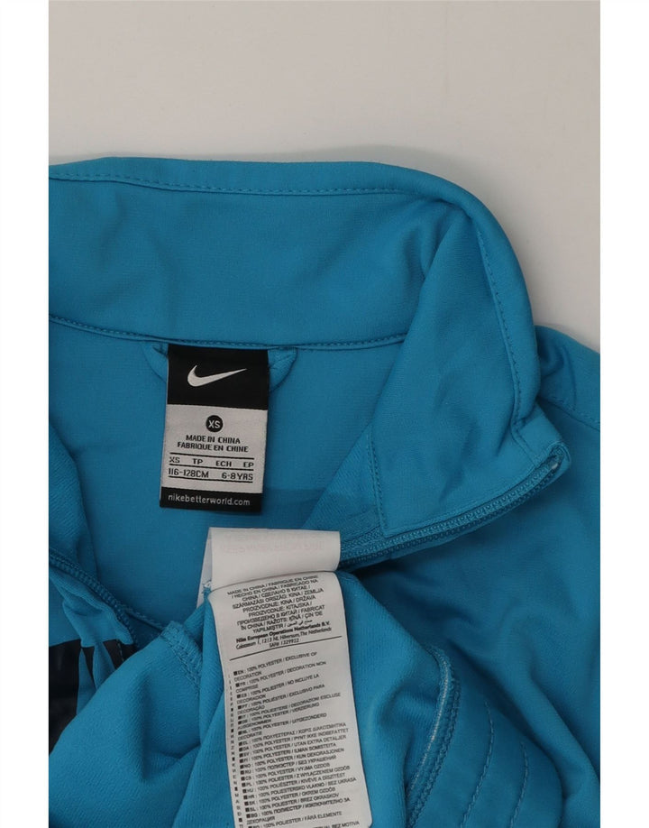 Giacca da ginnastica grafica da ragazzo Nike 6-7 anni XS blu poliestere