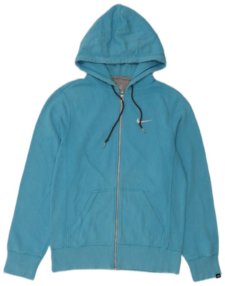 Felpa con cappuccio e zip Nike da uomo piccola blu