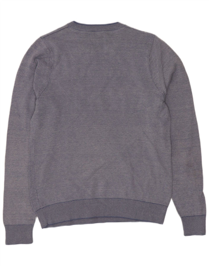 Maglione maglione girocollo da uomo Marks & Spencer su misura piccolo blu
