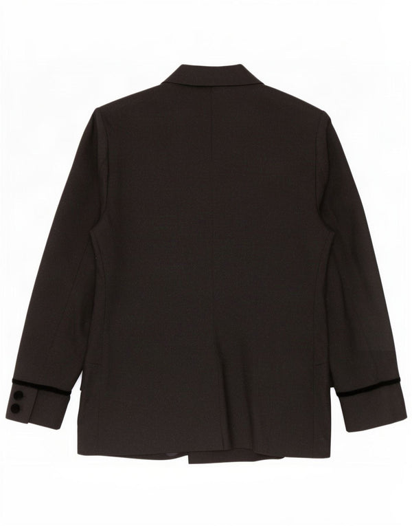 Giacca blazer vintage da donna a 3 bottoni IT 50 XL Lana vergine grigia