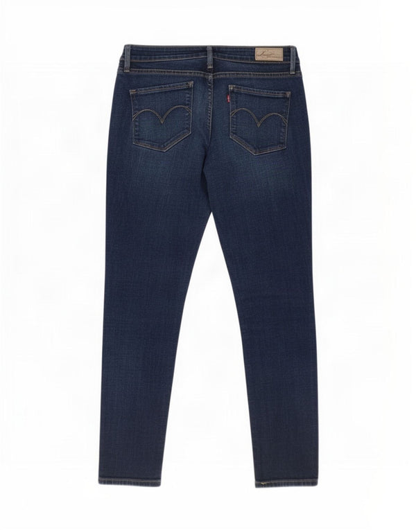 Jeans Levi's Curve bassi skinny da donna US 10 Large W30 L28 cotone blu navy