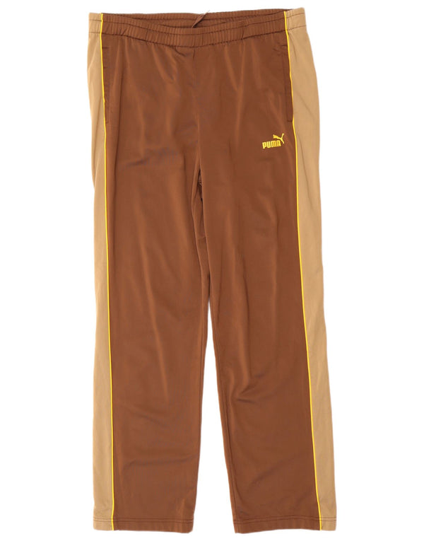 Pantaloni da tuta da donna PUMA UK 12 Poliestere color block marrone medio
