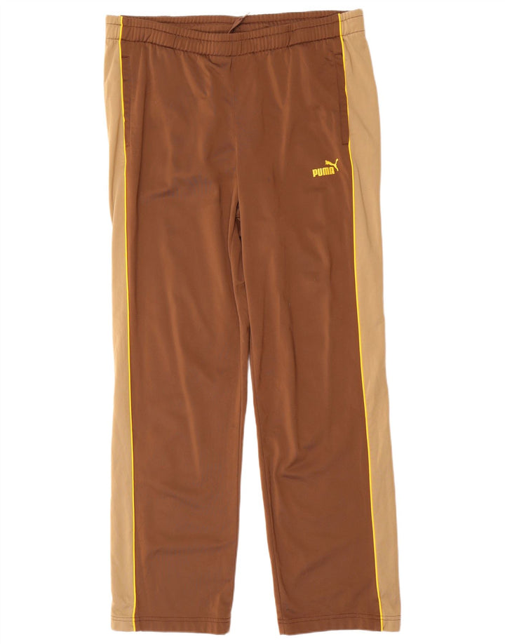 Pantaloni da tuta da donna PUMA UK 12 Poliestere color block marrone medio