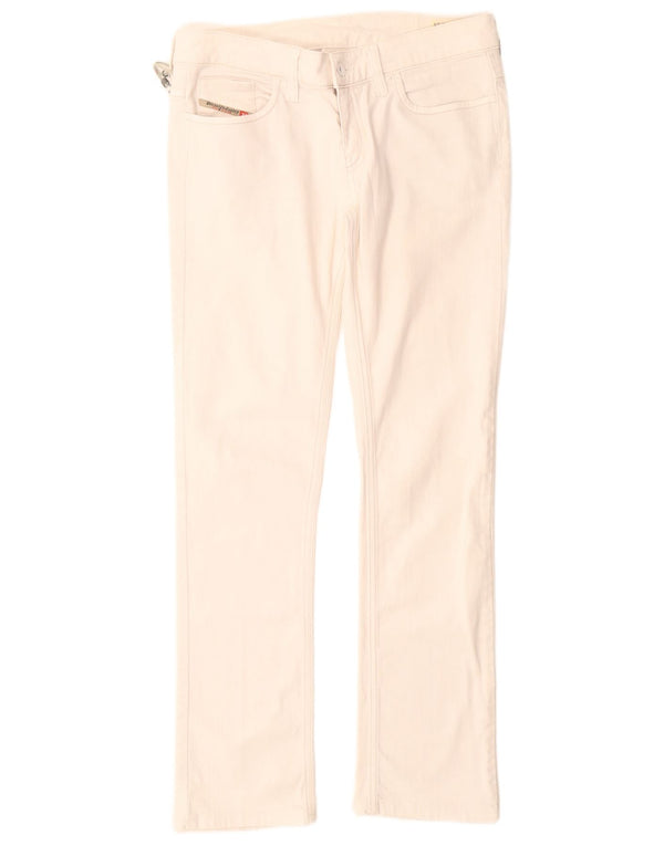 Jeans slim da donna Diesel Liv W30 L30 cotone bianco