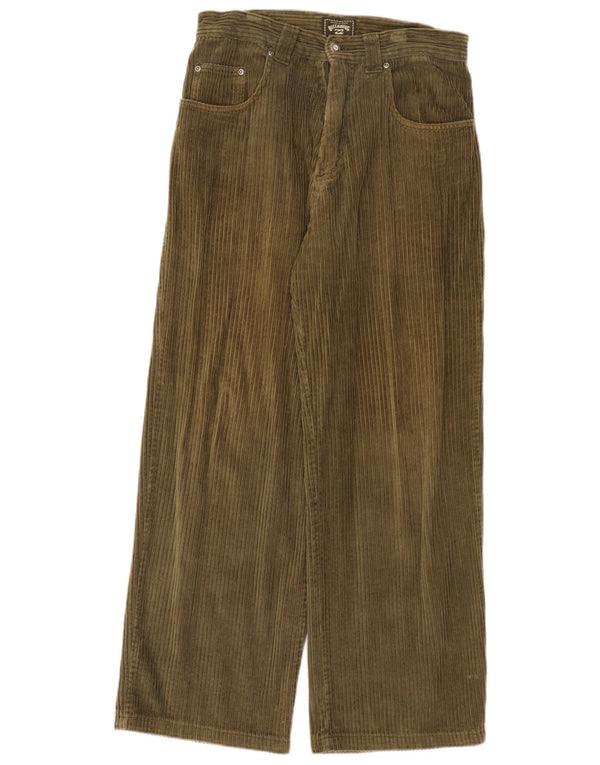 Pantaloni da uomo in velluto a coste a gamba larga Billabong W31 L30 cotone kaki