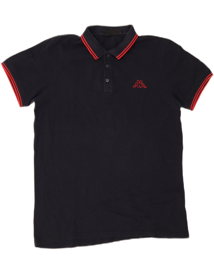Polo Kappa da uomo XL a righe blu navy