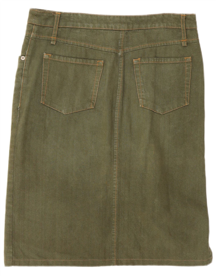 Gonna in denim da donna Patrizia Pepe IT 42 media W30 cotone kaki